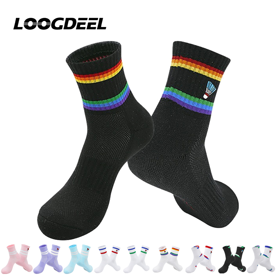 Ankle Support Badminton - Calcetines Deportivos Profesionales de Bádminton Loogdeel,