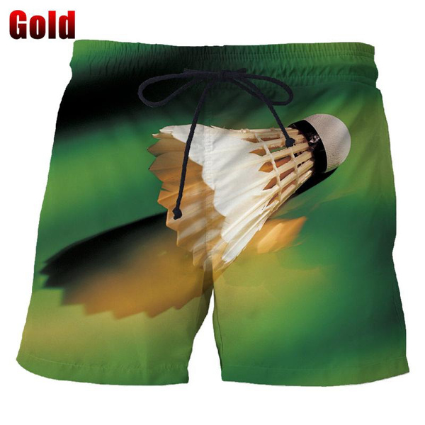 Badminton China - Pantalones cortos deportivos con estampado 3D