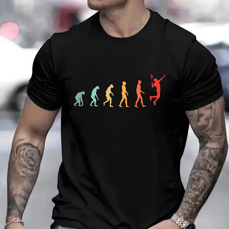 Badminton China - Camiseta divertida de evolución de bádminton,