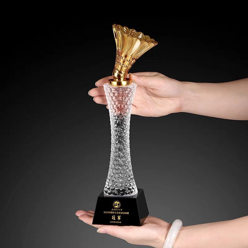 Badminton Europe - Trofeo Deportivo Personalizado de Bádminton con