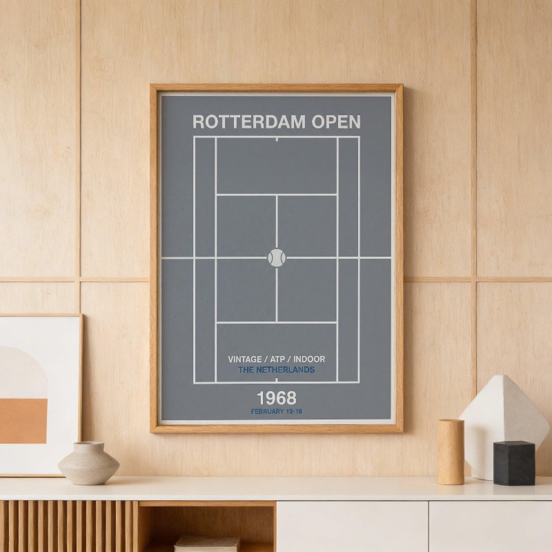 Arte Mural Vintage de Tenis y  - Badminton Poster reseña y precio