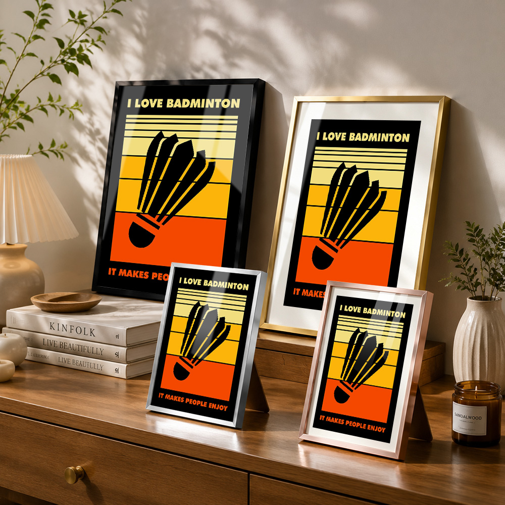 Póster Metálico de Bádminton c - Badminton Poster reseña y precio
