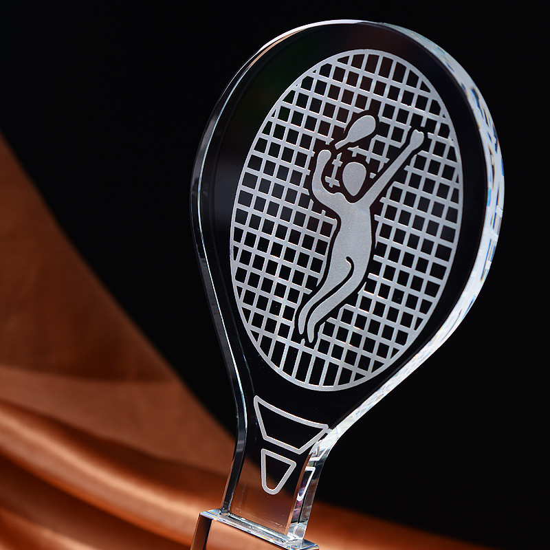 Trofeo de cristal personalizad - Badminton Europe reseña y precio