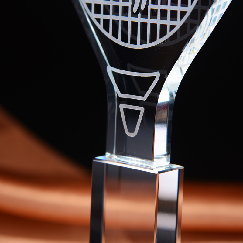Trofeo de cristal personalizad - Badminton Europe reseña y precio