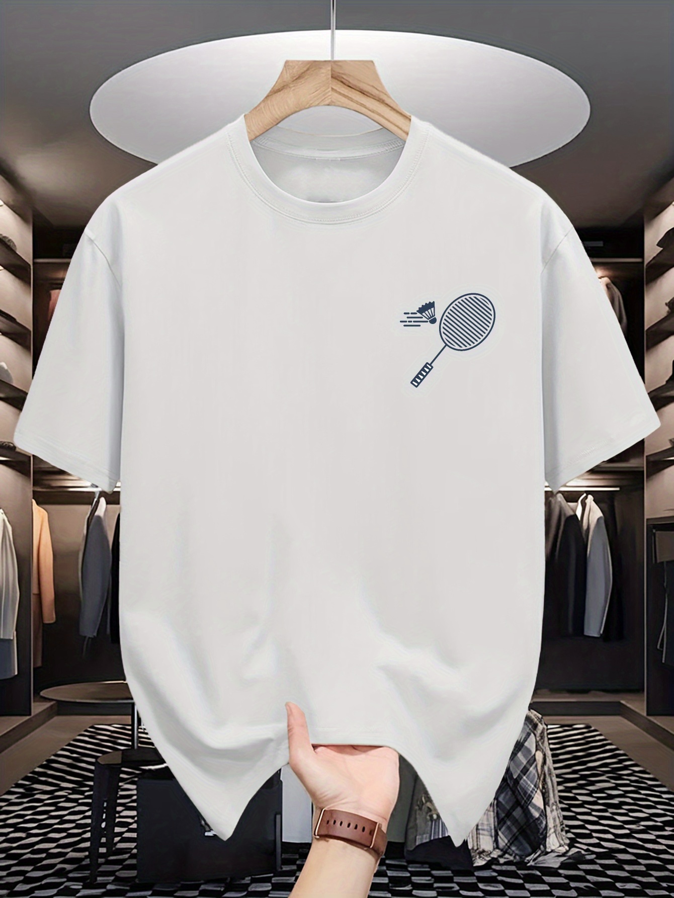 Camiseta de Cuello Redondo par - Badminton Aesthetic reseña y precio